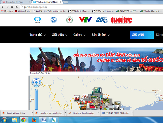 Bản đồ Việt Nam bằng ảnh