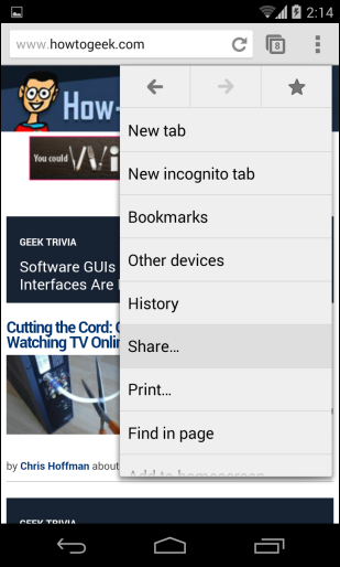 mẹo dùng trình duyệt Chrome trên iPhone, iPad, tablet và smartphone Android