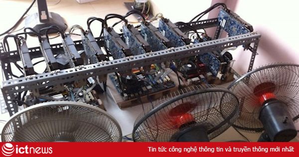 Cận cảnh dàn máy “đào” Bitcoin 