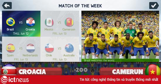 5 game bóng đá cho Android hấp dẫn trong mùa World Cup 2014