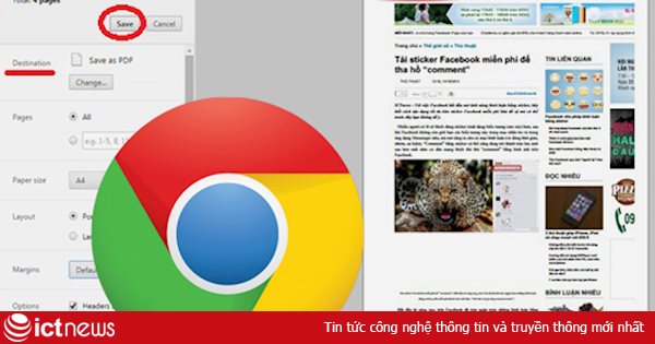 Lưu trang web trên Chrome thành file PDF không cần extension