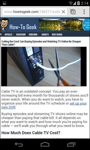 mẹo dùng trình duyệt Chrome trên iPhone, iPad, tablet và smartphone Android