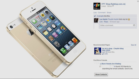 iPhone 5S vẫn đang có chương trình khuyến mãi cực lớn ở FPT Shop.