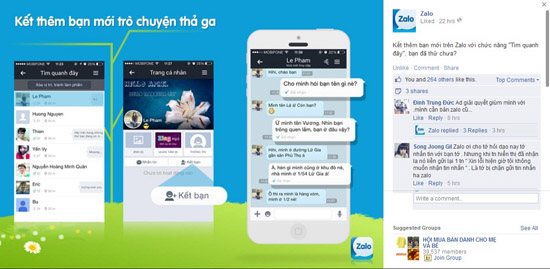 Zalo cũng có tính năng tìm bạn đang ở xung quanh mình.