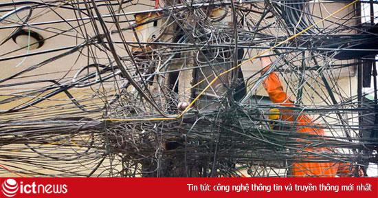 Hà Nội đã xử lý cáp nổi gây mất mỹ quan tại hơn 10 tuyến phố