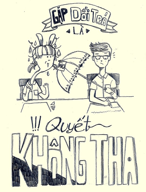 Thành ngữ Thanh niên chuẩn 2014: Gặp dối trá là quyết không tha.