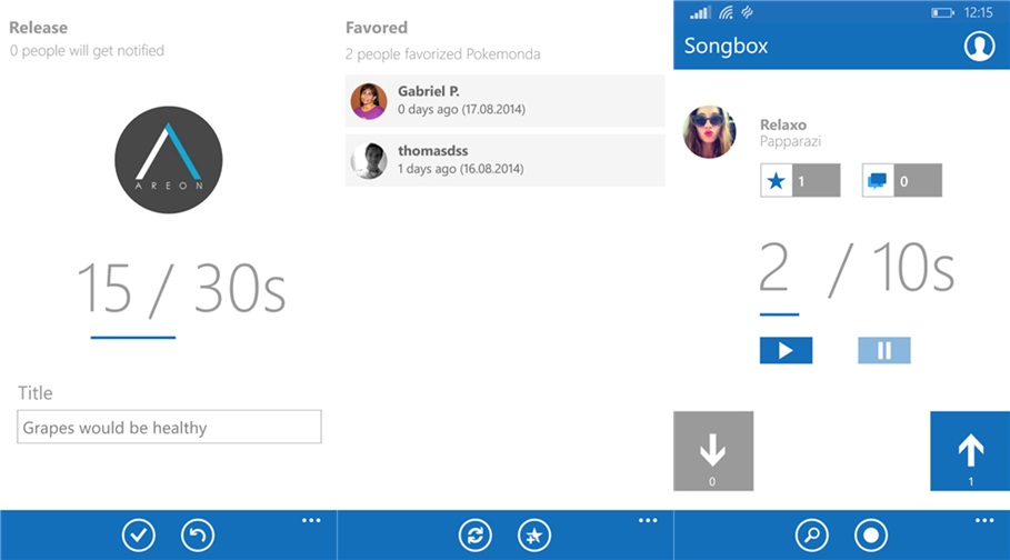 Facetune, wakie, swarm, appy weather, ứng dụng windows phone