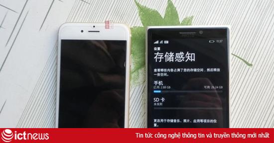 Nokia Lumia 1030 tiếp tục xuất hiện, so dáng với iPhone 6