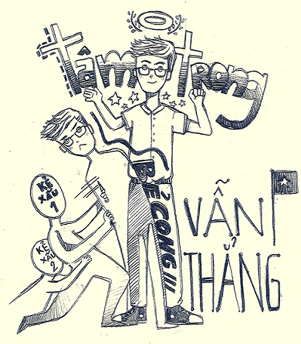 Thành ngữ Thanh niên chuẩn 2014: Tâm trong bẻ cong vẫn thẳng.