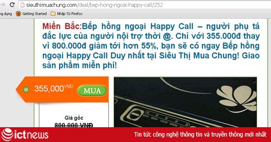 Hai website mua theo nhóm bị tố “đại hạ giá” ảo