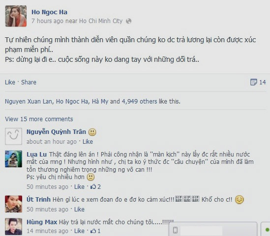 Thành viên ban giám khảo Hồ Ngọc Hà ám chỉ Anh Thúy với lời phê bình đầy thất vọng.