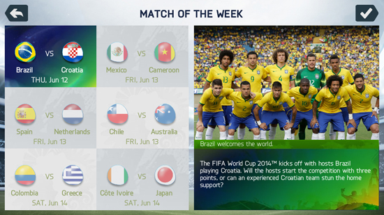 5 game bóng đá cho Android hấp dẫn trong mùa World Cup 2014