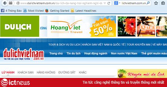 Phạt 1 website du lịch vì đăng tin, bài không đúng giấy phép