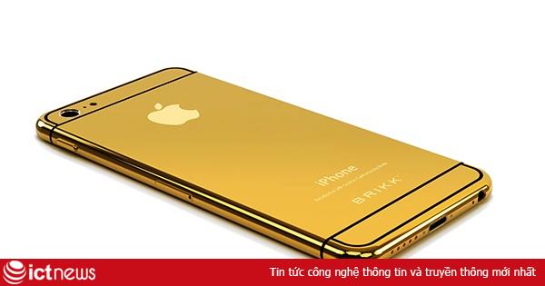 iPhone 6 được mạ vàng, logo đính kim cương