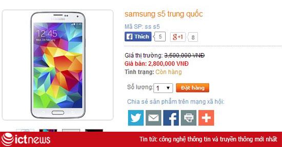 Samsung Galaxy S5 “nhái” được rao bán ồ ạt trên mạng