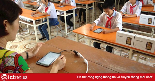 Máy tính bảng không gây hại cho học sinh