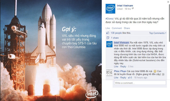 Vi xử lý 8086 là một niềm tự hào của Intel khi vẫn được sử dụng trong các con tàu con thoi ngày nay.