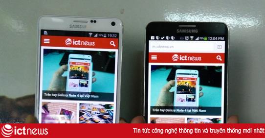 Galaxy Note 4 đọ dáng cùng Galaxy Note 3