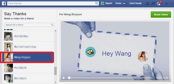 Hướng dẫn cách làm video cảm ơn trên Facebook dành tặng bạn bè, người thân