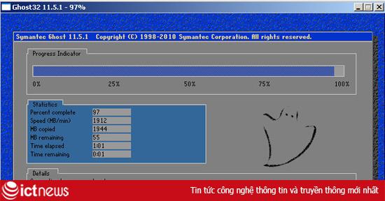 Hướng dẫn “bung” Ghost và tạo Ghost từ OneKey Ghost