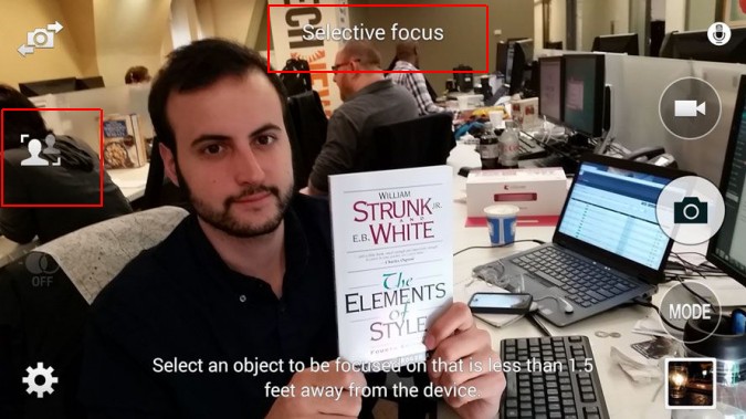 Lấy nét ảnh sau khi chụp bằng Galaxy S5