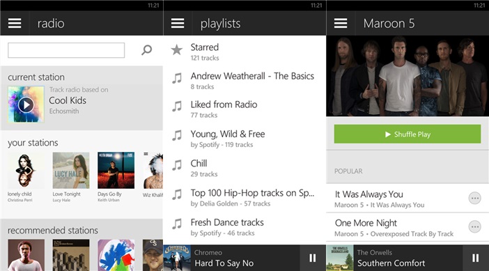 Facetune, wakie, swarm, appy weather, ứng dụng windows phone