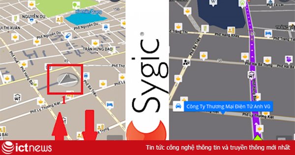 Học cách sử dụng Sygic, bản đồ ngoại tuyến dùng GPS