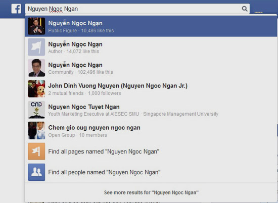 Không ít các trang giả mạo Nguyễn Ngọc Ngạn trên Facebook khiến nhiều người bị lừa.
