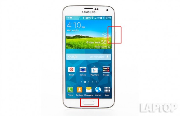 Chụp ảnh màn hình Galaxy S5