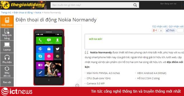 Nokia Normandy bất ngờ xuất hiện tại Việt Nam
