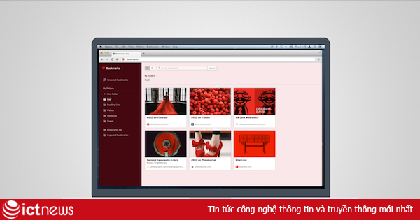 Ra mắt bookmark trực quan trong trình duyệt Opera mới