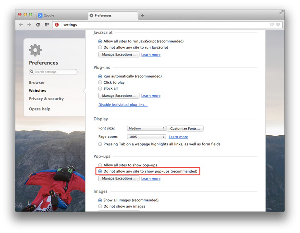 mẹo, chặn pop up quảng cáo, chặn pop up trên chrome, chặn pop up trên firefox