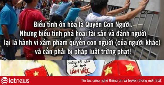 Lan truyền thông điệp tránh kích động khi phản đối Trung Quốc