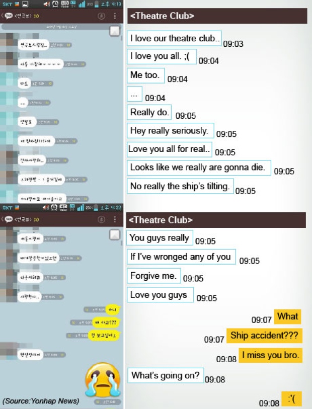 chìm phà Hàn Quốc