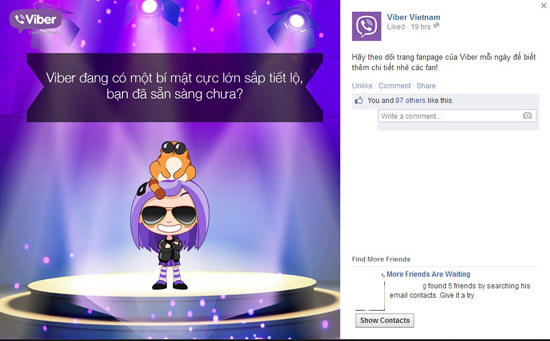 Một bí mật lớn đang được Viber úp mở và khiến các fan tò mò.