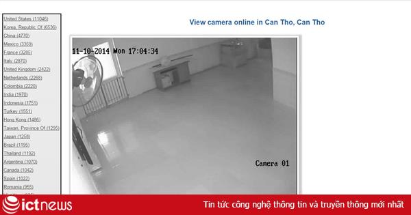 Gần 1.000 webcam tại Việt Nam có thể bị theo dõi
