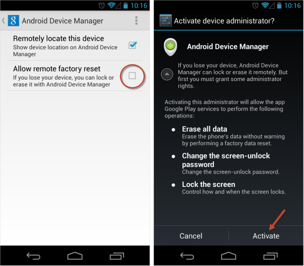 Android Device Manager, chống trộm cho Android, bảo mật trên Android, tìm điện thoại bị mất