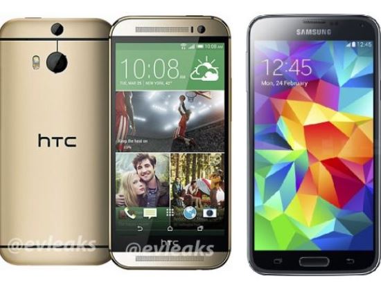 htc one 2014, galaxy s5, smartphone android