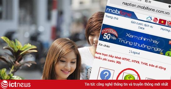 Nạp tiền MobiFone cho iPad trên trang web/wap miễn cước 3G