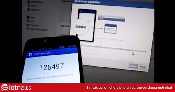 Thiết lập bảo mật Facebook bằng Code Generator trên smartphone