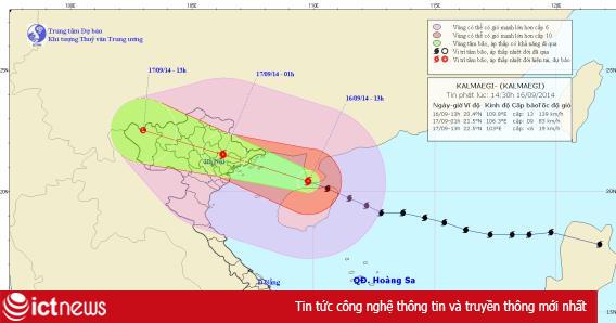 Nhà mạng chuẩn bị đối phó cơn bão Kalmaegi