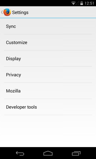 Đồng bộ Firefox 29