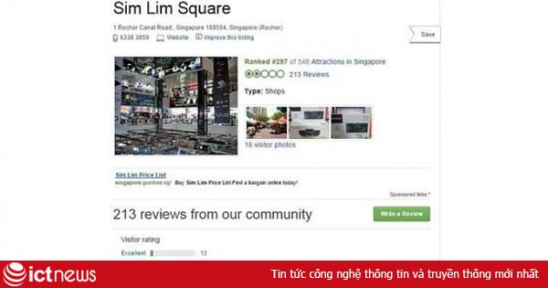 TripAdvisor đánh giá chợ điện tử Sim Lim Square là “nơi kinh hoàng”