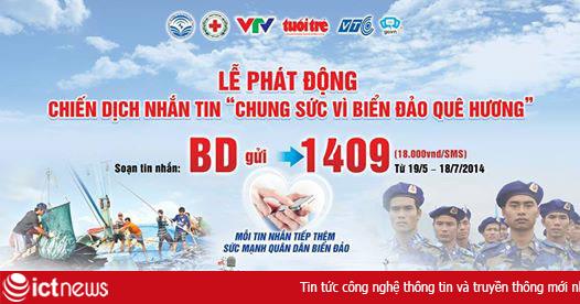 Thuê bao di động thể hiện lòng yêu nước bằng nhắn tin ủng hộ Hoàng Sa, Trường Sa