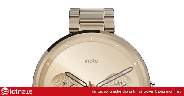 Lộ diện phiên bản Moto 360 màu vàng champagne