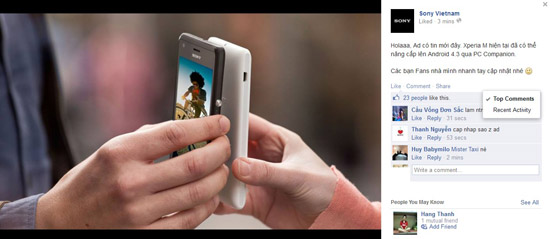 Sony thông báo điện thoại Xperia M đã có thể nâng cấp lên hệ điều hành Android 4.3.