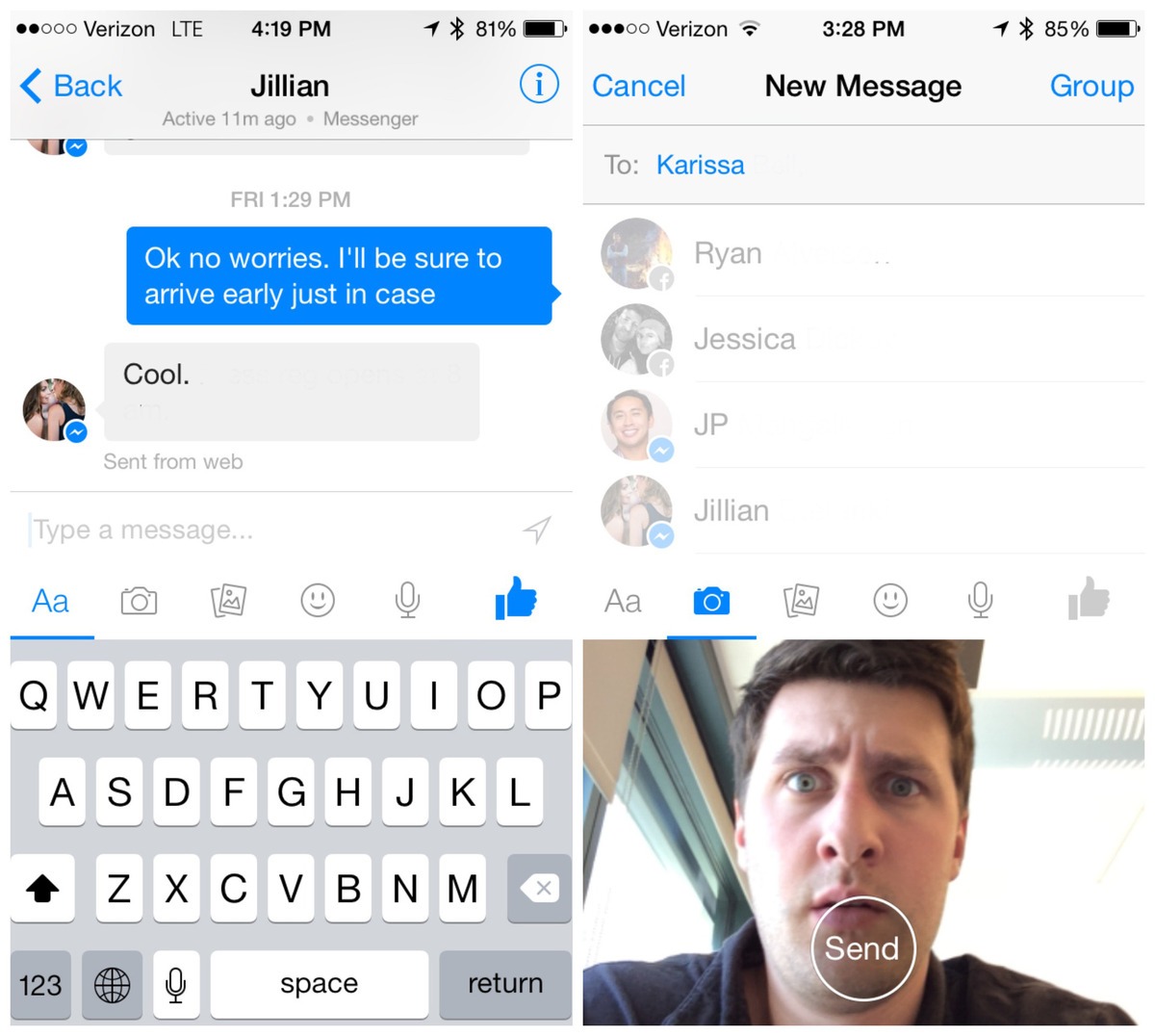 Facebook Messenger 5.0, ứng dụng nhắn tin, Facebook iPhone