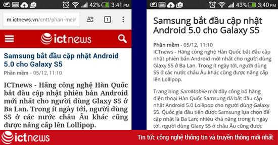 Đọc báo thoải mái hơn với chế độ 