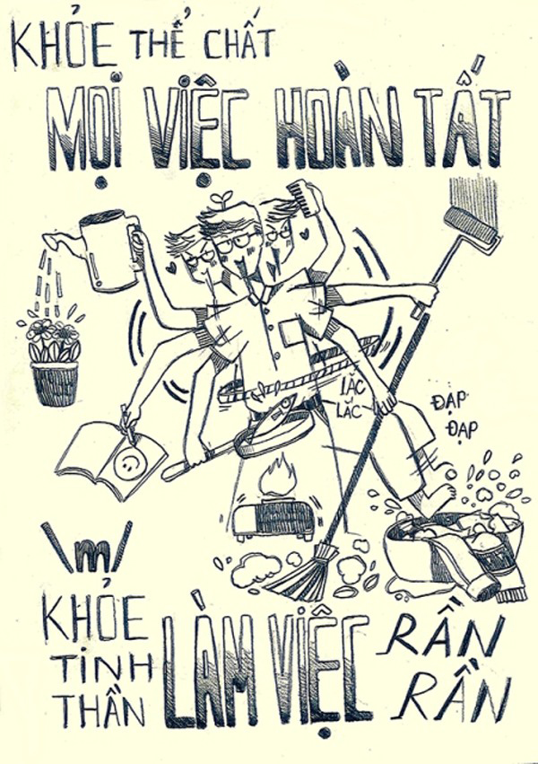 Thành ngữ Thanh niên chuẩn 2014: Khỏe thể chất mọi việc hoàn tất, khỏe tinh thần làm việc rần rần.