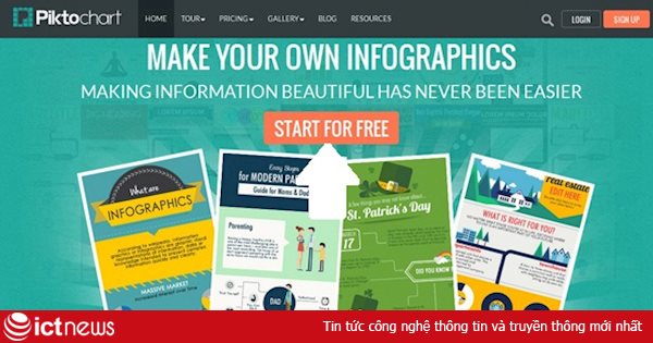 Hướng dẫn tạo infographic online bằng công cụ Picktochart